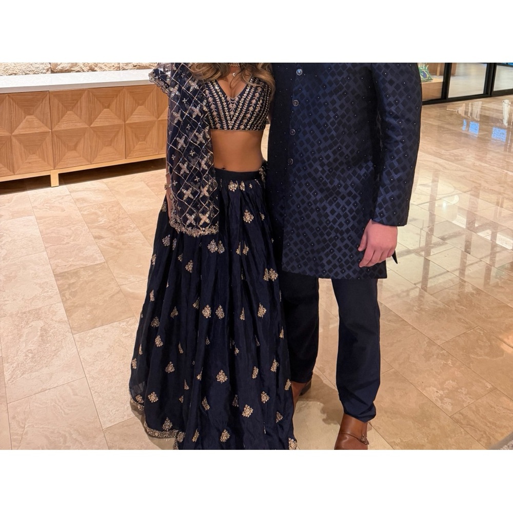 Navy Lehenga